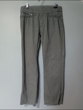 Golden Girls Women's Olive Green Straight-Leg‎ Pull On Pants